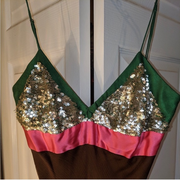 NWT BCBG long sequin dress - Picture 5 of 5